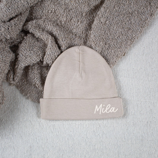 Personalized Baby Hat Cream