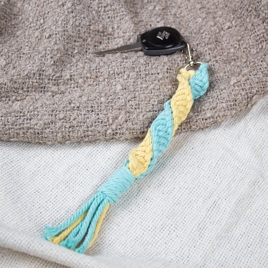 Twist Duo Keychain Blue/Yellow