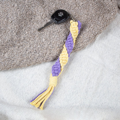 Twist Duo Keychain Lilac/Yellow