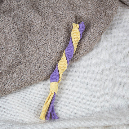 Twist Duo Keychain Lilac/Yellow